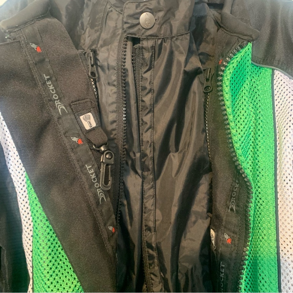 Joe Rocket Phoenix 5.0 green and Black Motorcycle Jacket Size XL - Picture 7 of 12